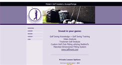 Desktop Screenshot of moderngolfinstruction.com